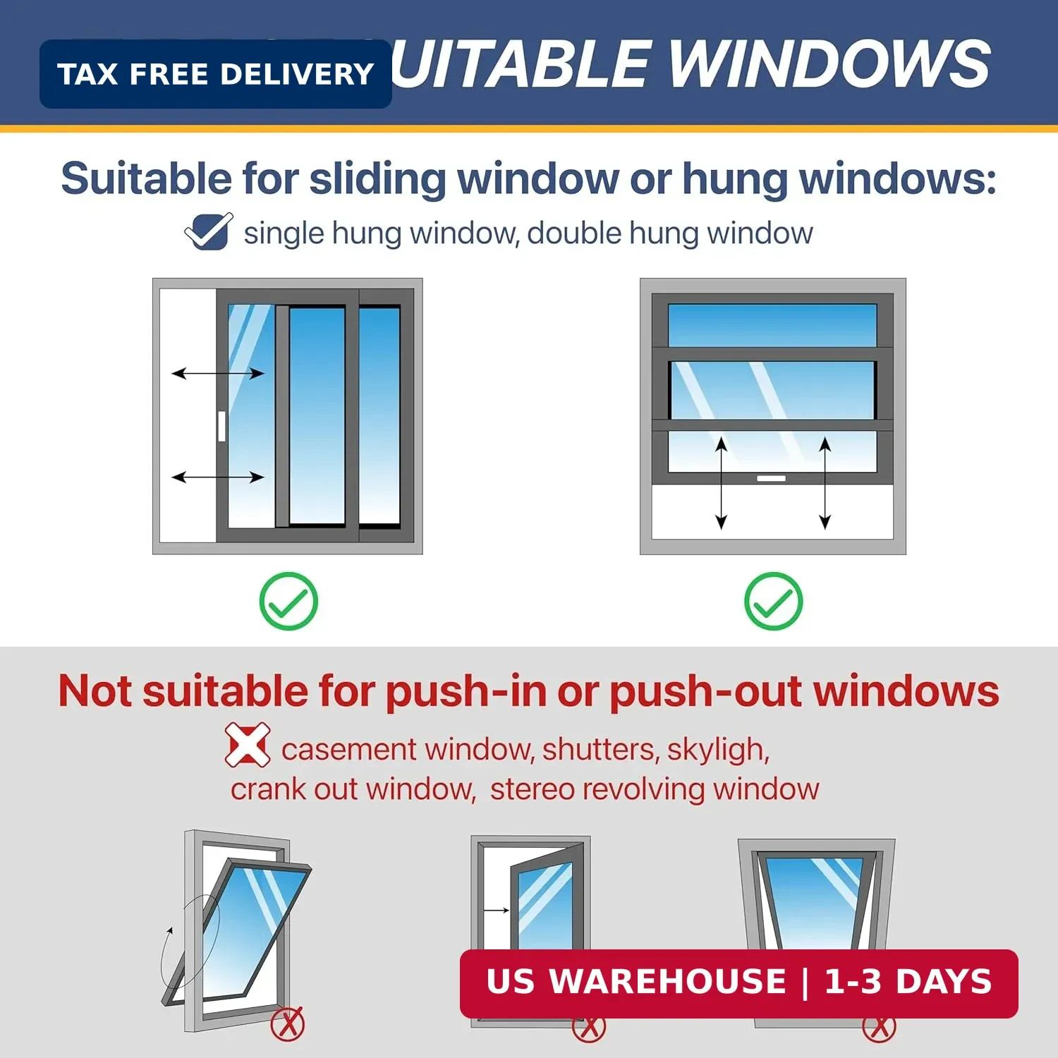LOVIGA Portable Air Conditioner Window Vent Kit, 100% Sealing Portable AC Window