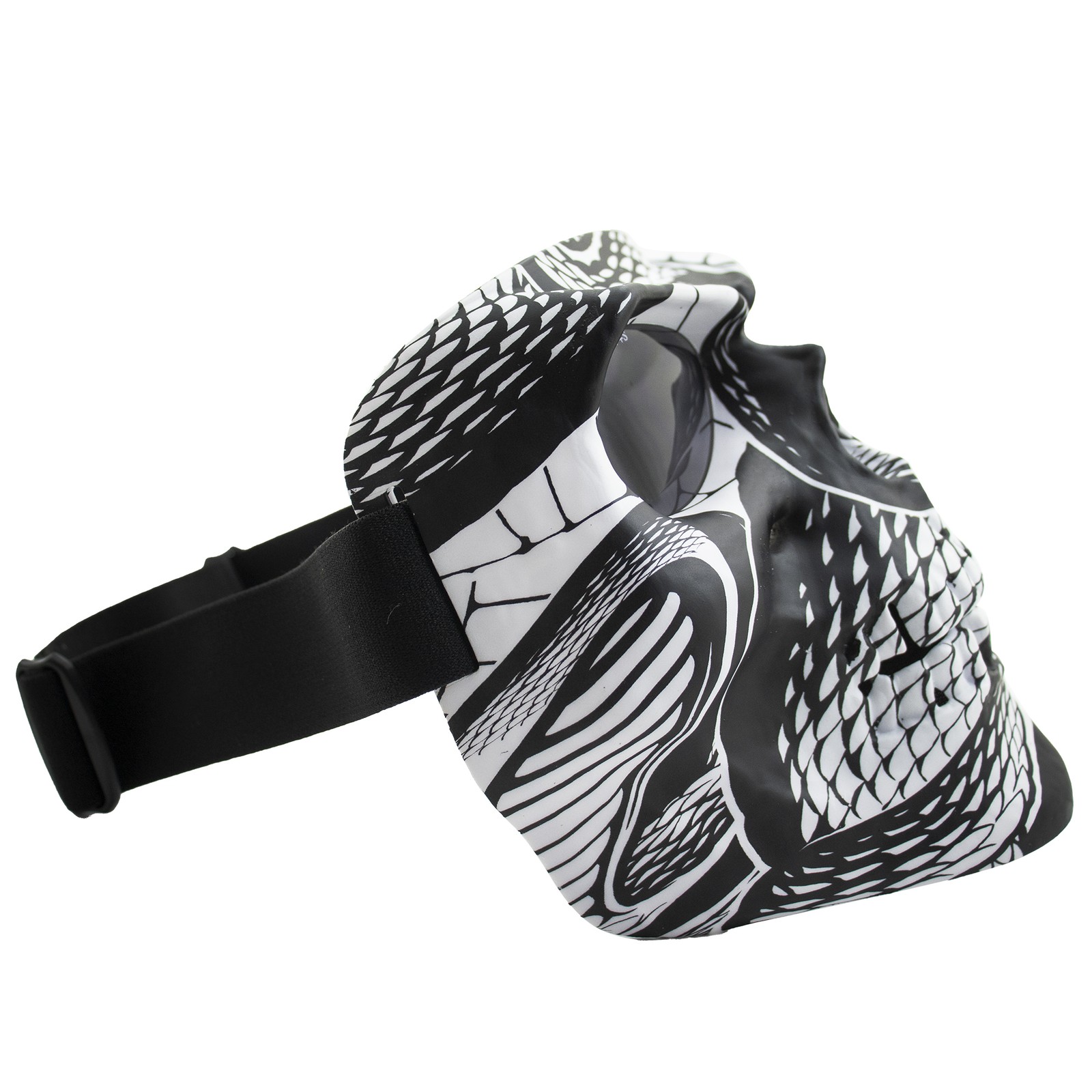 Global Vision Skull Mask Motorcycle Full Face Riding Goggles w/ Smoke Lenses