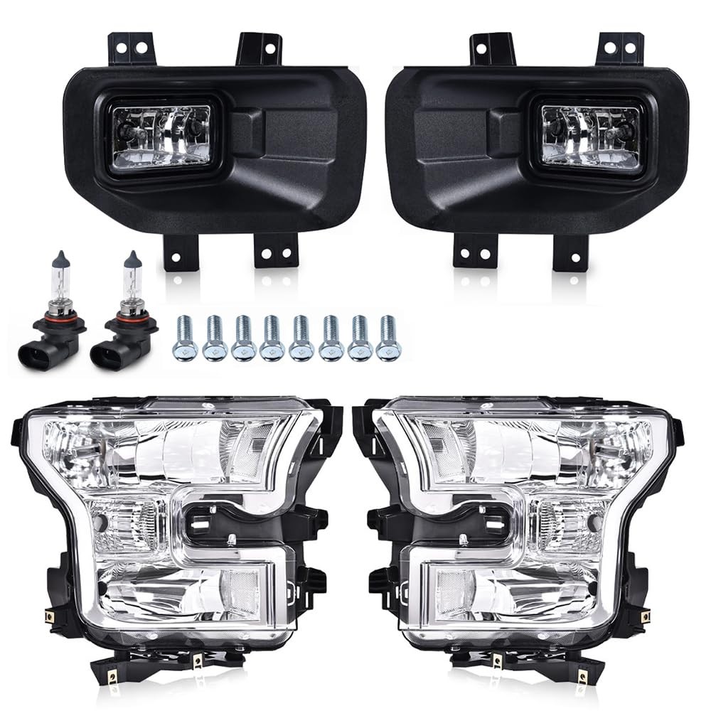 Headlights & Fog Lights Left Right Ford F150 2015-2017 FO2502335 FO2503335