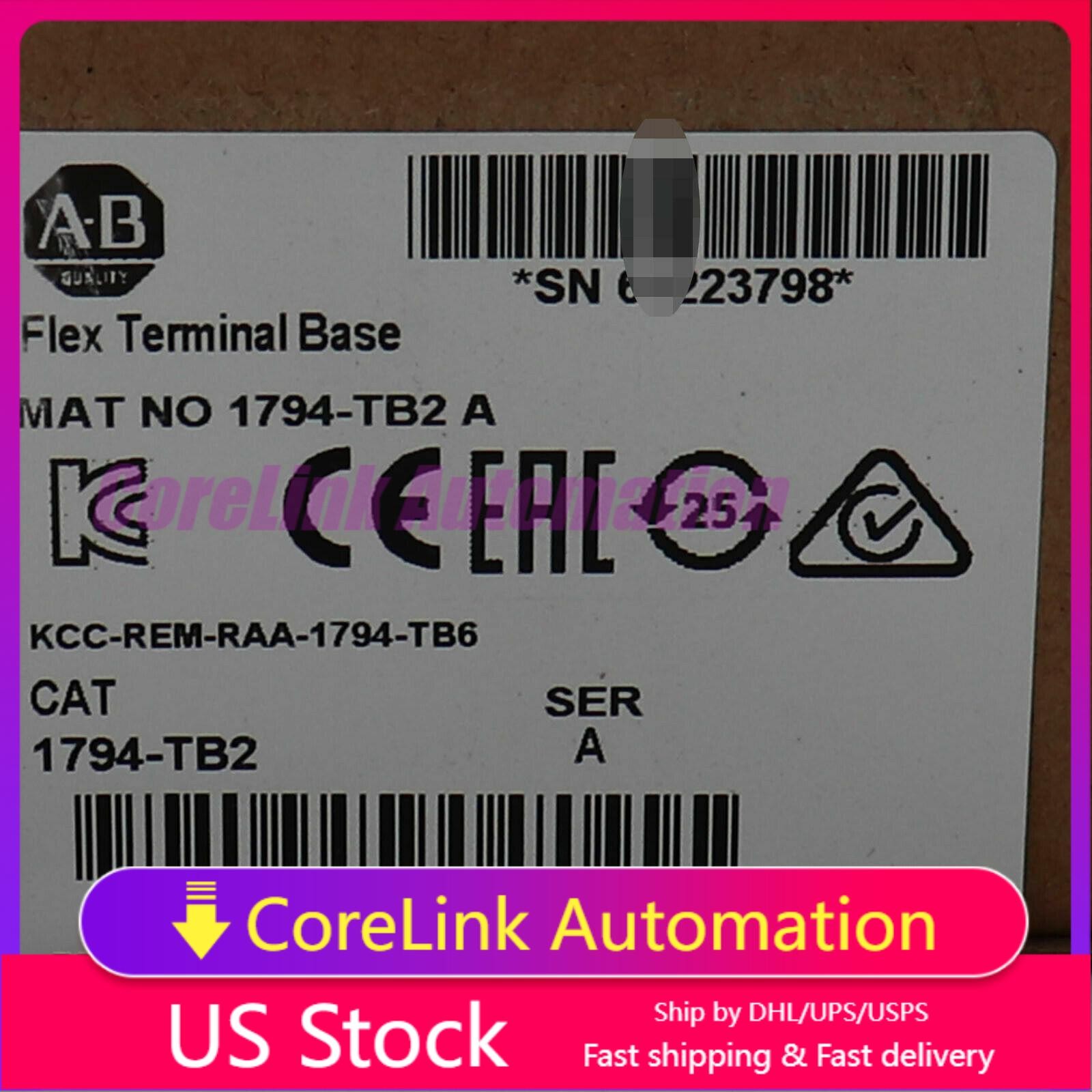 1 PCS New Factory Sealed 1794-TB2 SER A Flex Terminal Base 1794TB2 In US Stock