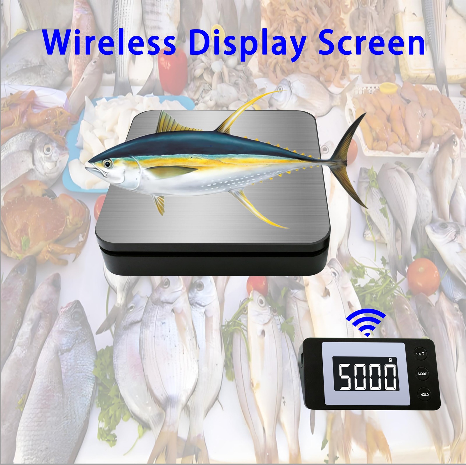 Shipping Scale, 110 LB Digital Postage Scale, LCD Display Postal Scales, Hold…