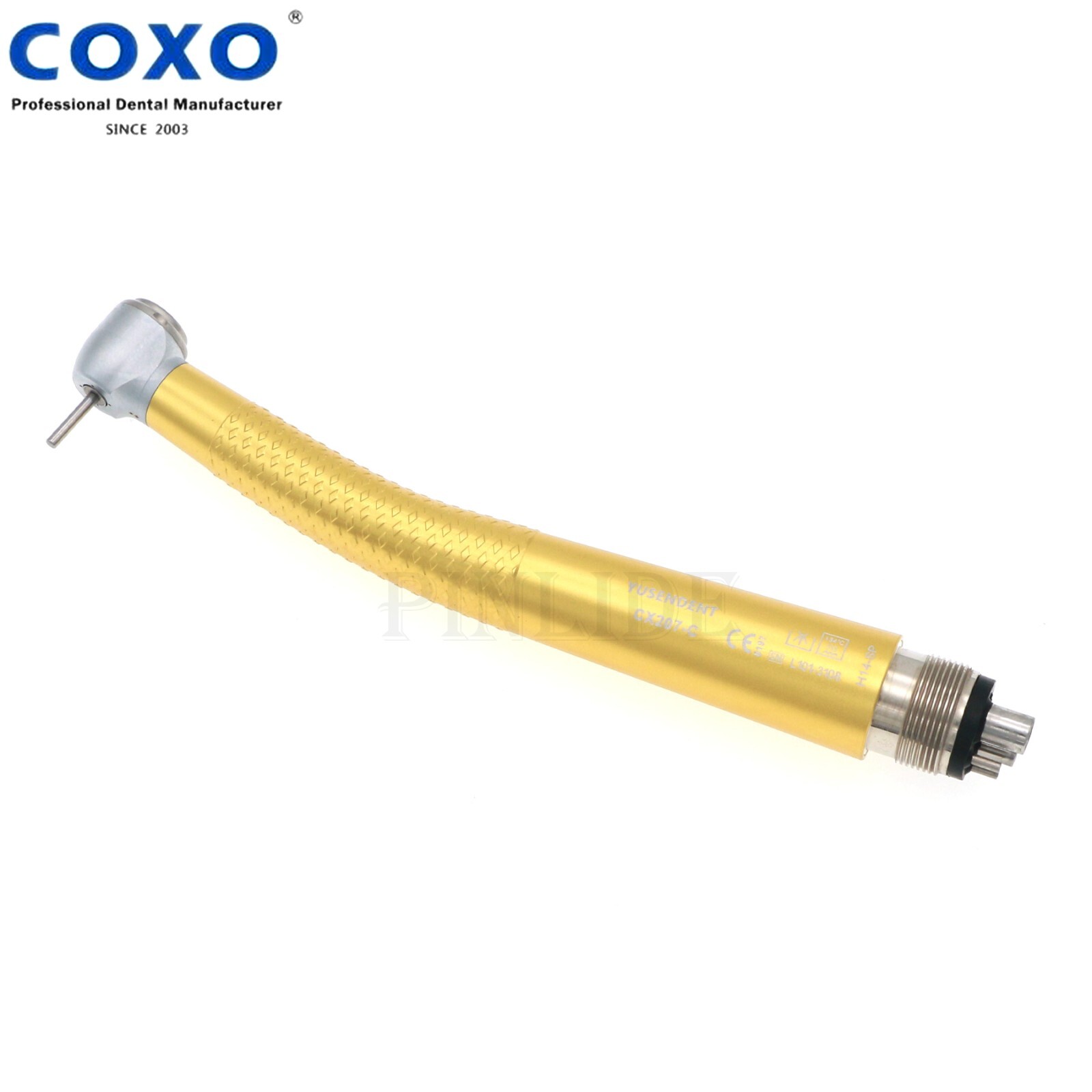 US COXO Dental High Speed Colorful Handpiece CX207-C Air Turbine 4 Holes M4 Blue