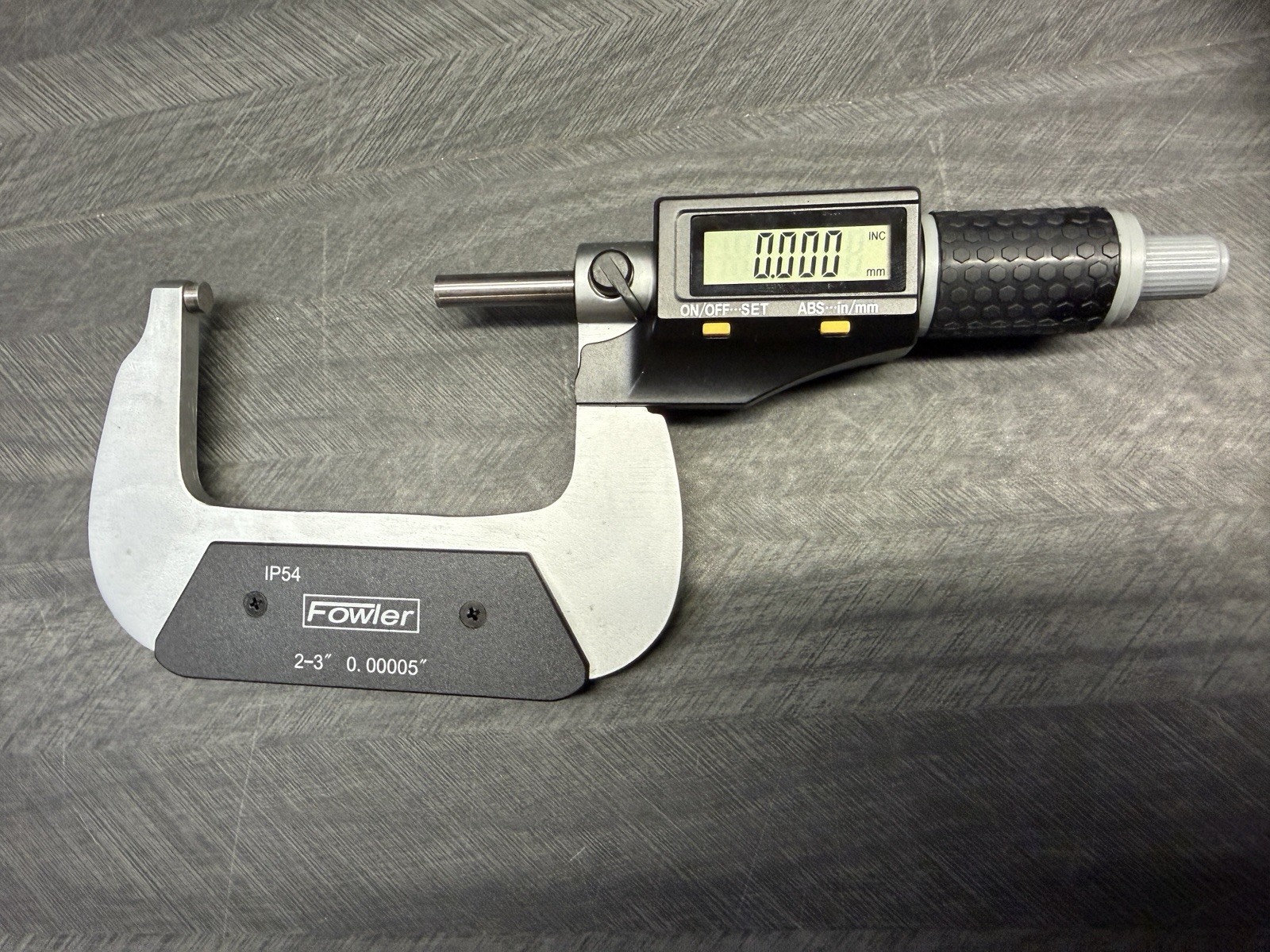 Fowler 2–3” Digital Micrometer IP54 0.00005” Resolution w/ Case