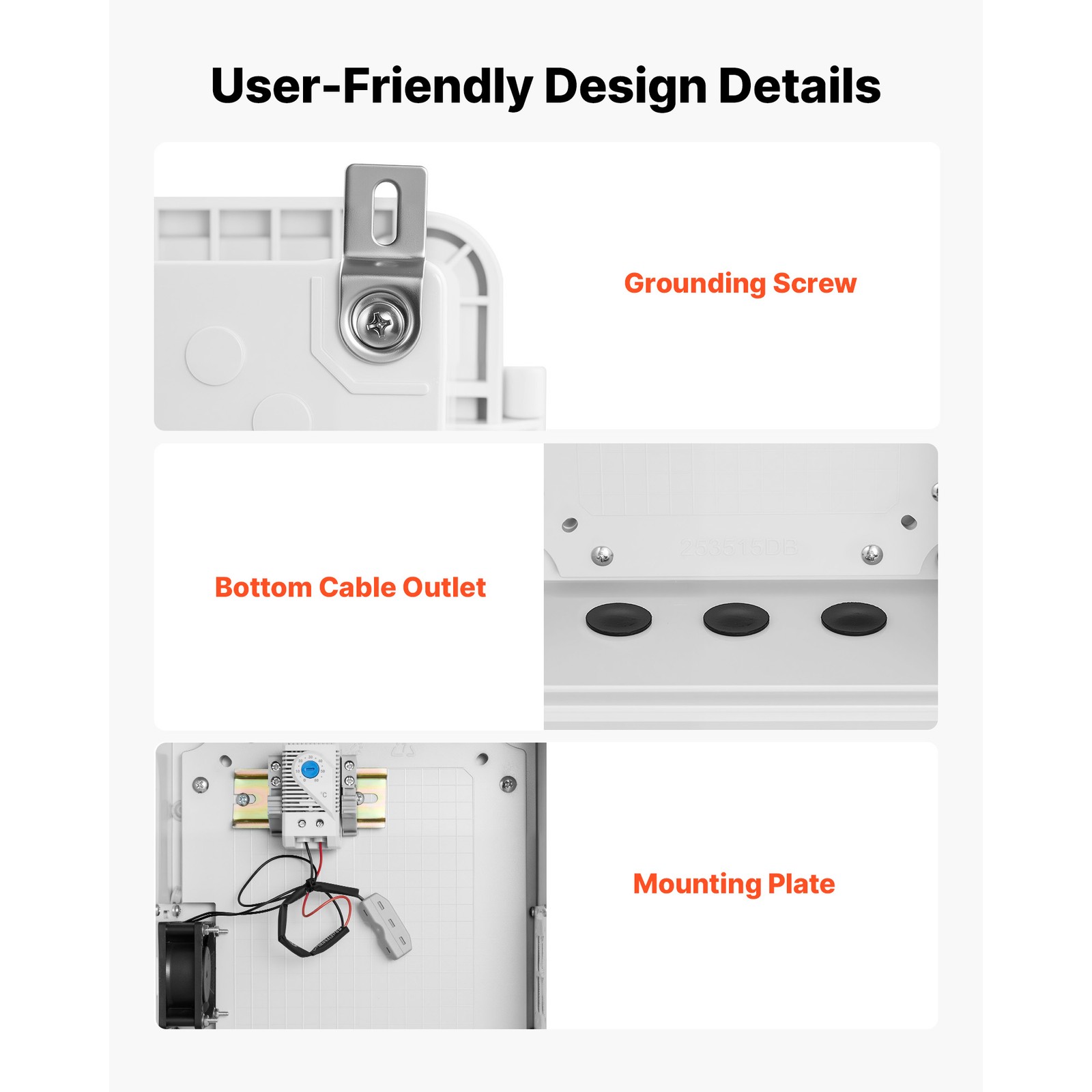 Uimoso Outdoor ABS Waterproof Electrical Enclosure 14.2 x 10.8 x 5.9 in