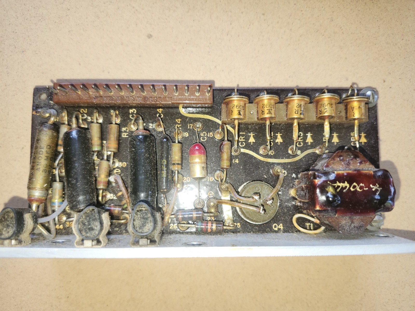 Vintage 1966 Industrial Servo Amplifier Board Part 27653 – Germanium Transistors