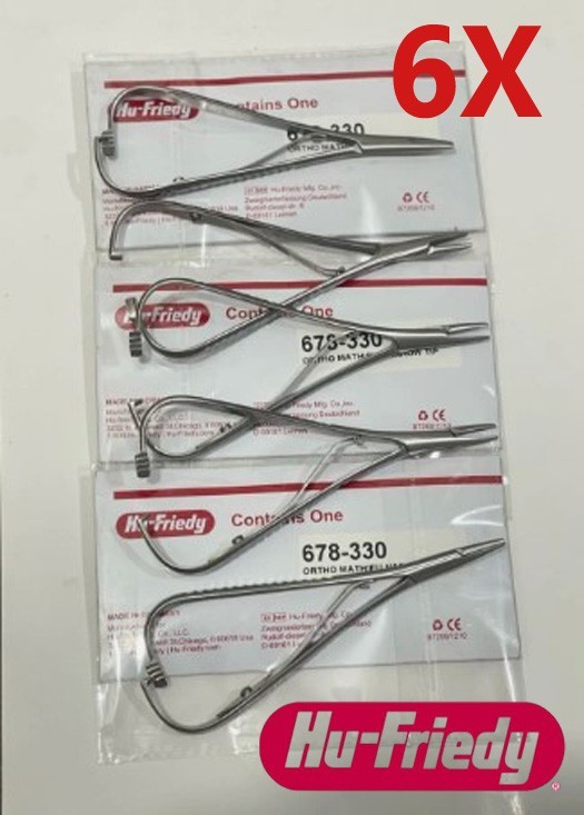 6 Pcs HU FRIEDY Mathieu Narrow Tip Orthodontic Plier | 678-330