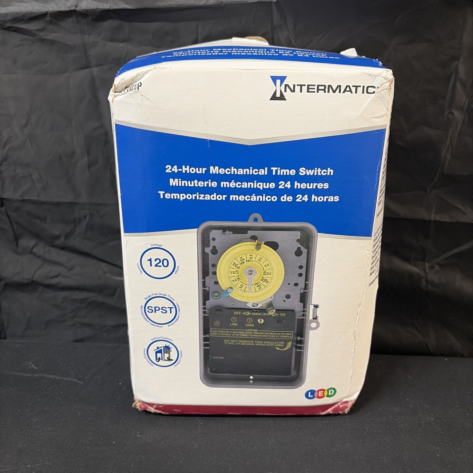 Intermatic T104R 24-Hour Mechanical Time Switch DPST 208/277V