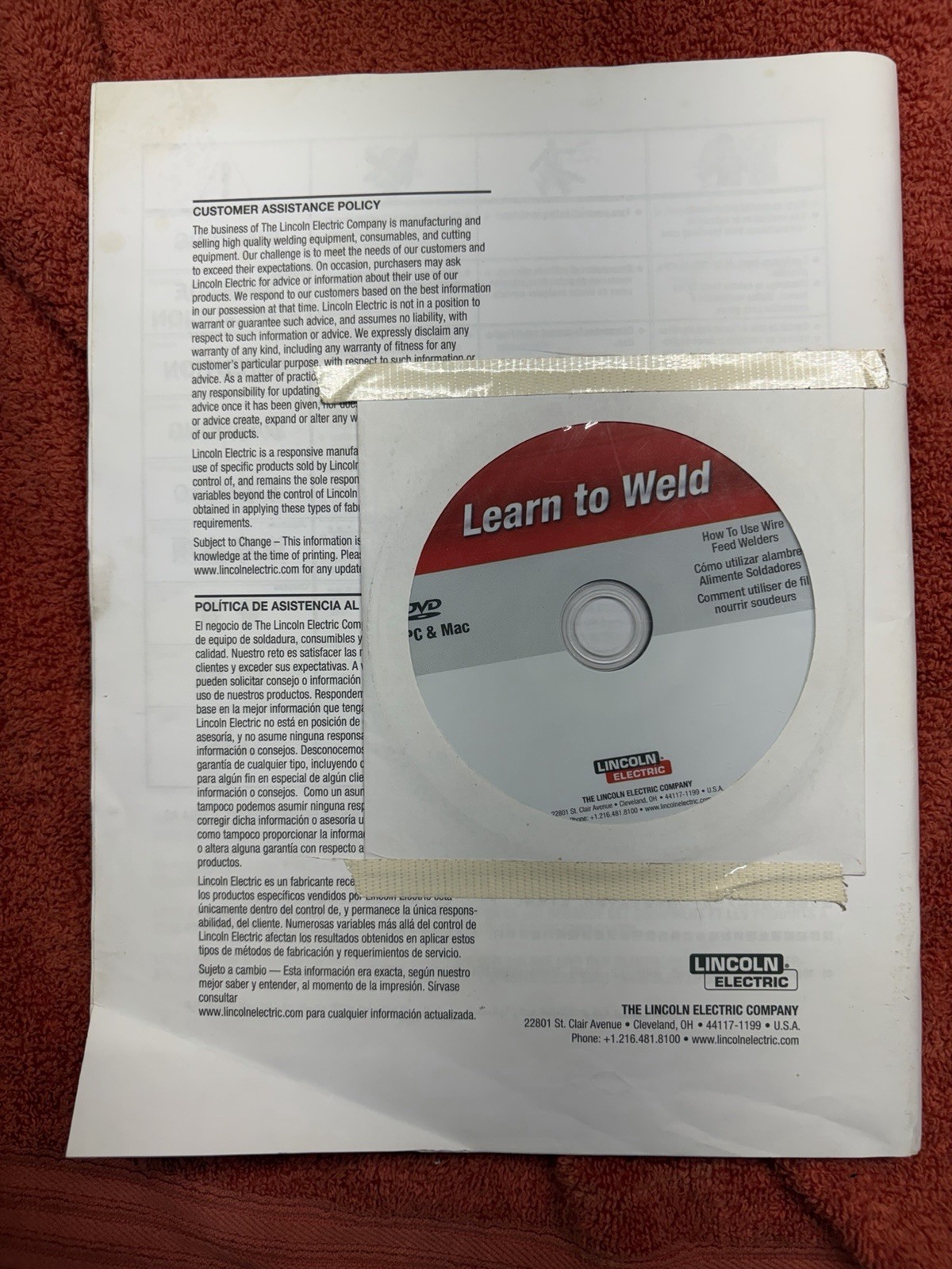 Lincoln 125, 140 Welder Operators Manual Troubleshooting and Learn To Weld DVD