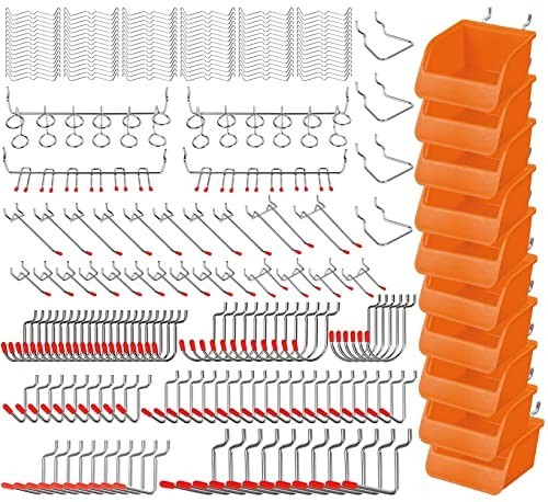 Pegboard Hooks Assortment Kit 238 PCS Heavy Duty Pegboard Accessories