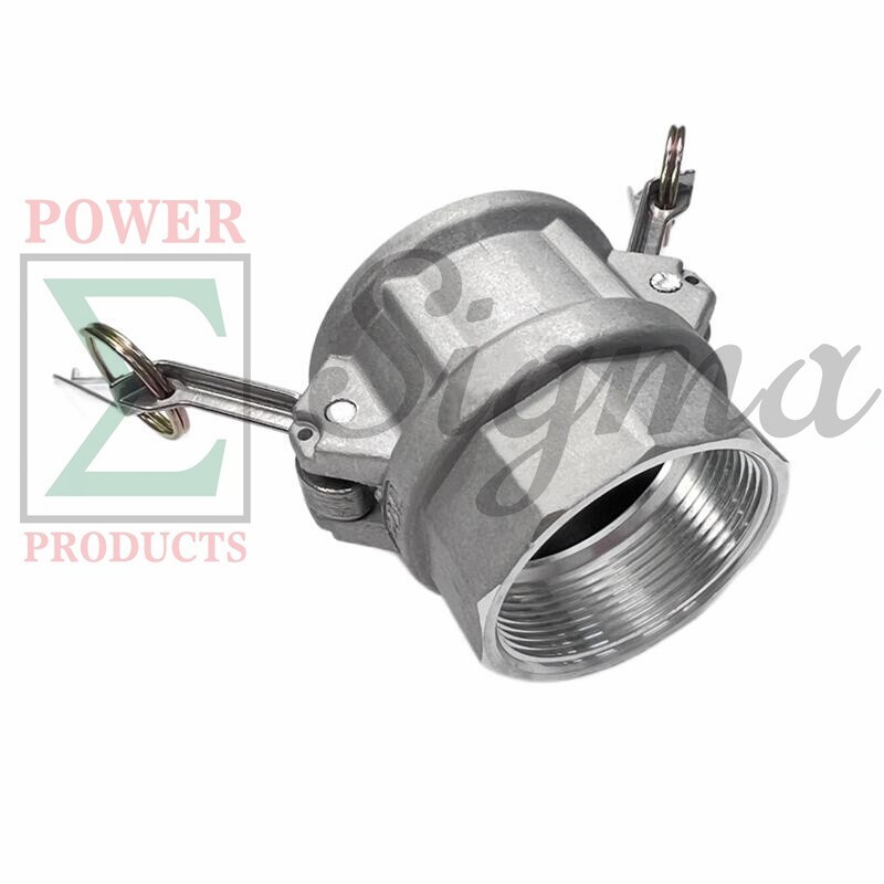 Sigma 2″ IN Aluminum Type D Camlock Groove Hose Fitting Female Coupler x NPT
