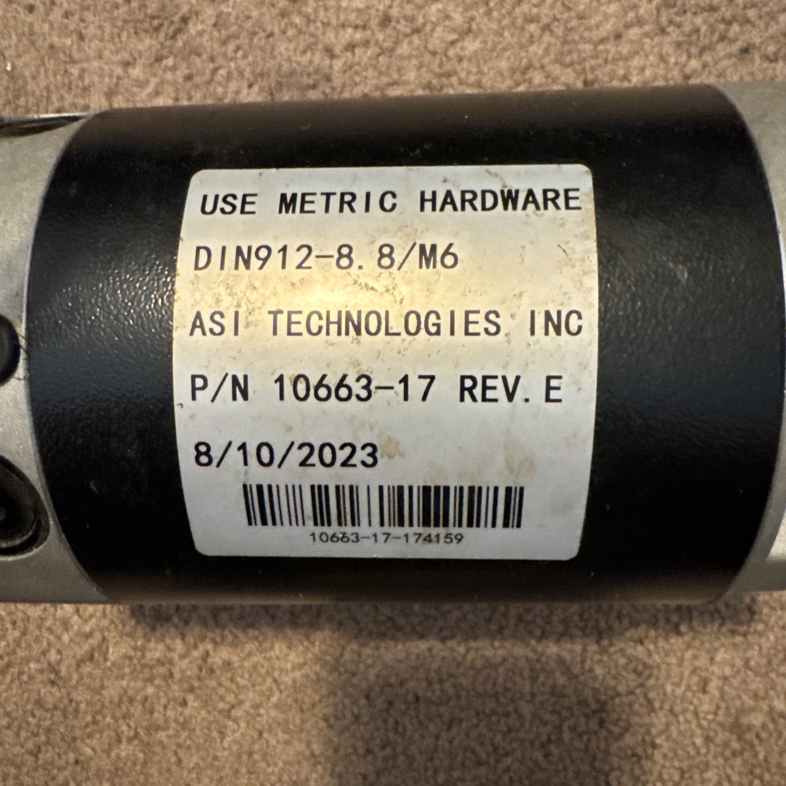 ASI TECHNOLOGIES INC. P/N 10663-17 REV. e