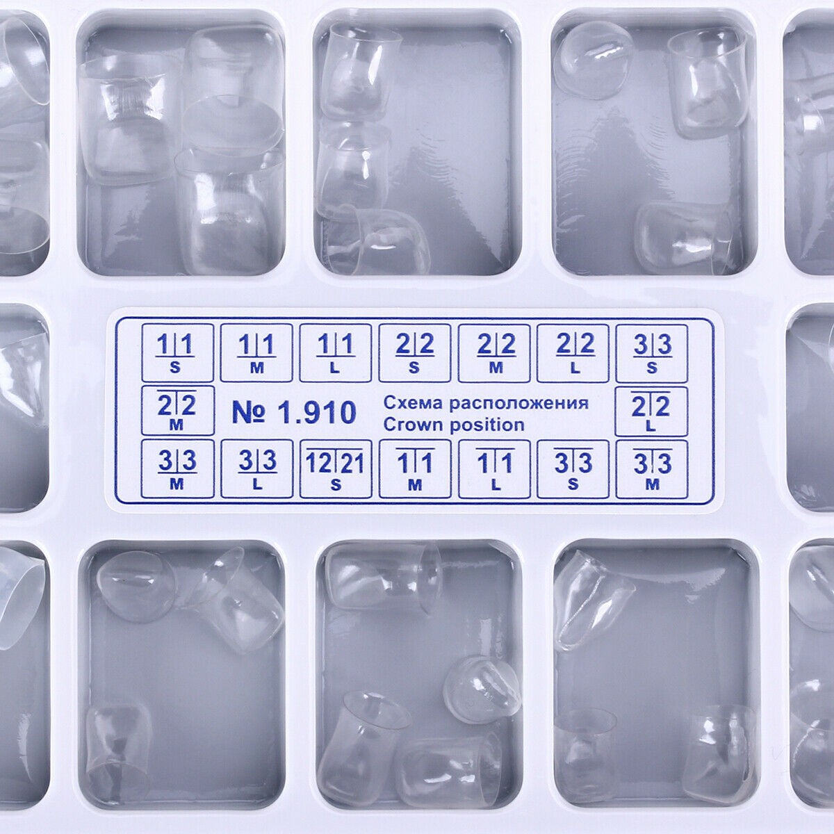 Dental Preformed Crown Resin Temporary Pre-corona Transparent Anterior Molar
