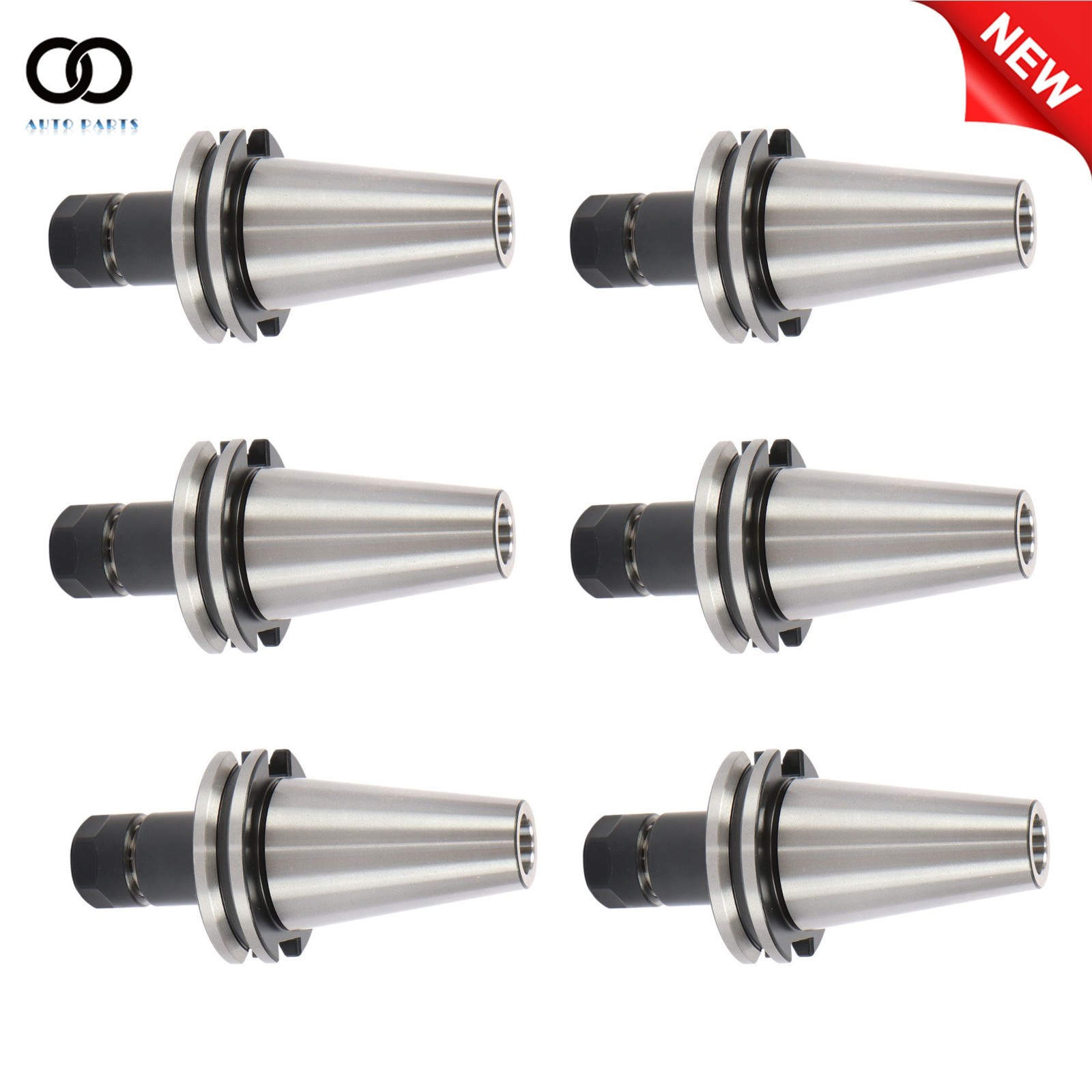 6 Chucks CAT40-ER16 Collet Chuck 2.76″ 70mm Length Tool Holder Set 0.00015″
