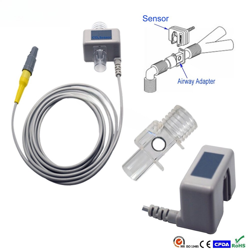 Mainstream ETCO2 Capnograph Sensor for Bionet BM3 BM3Vet, NDIR CO2 Module