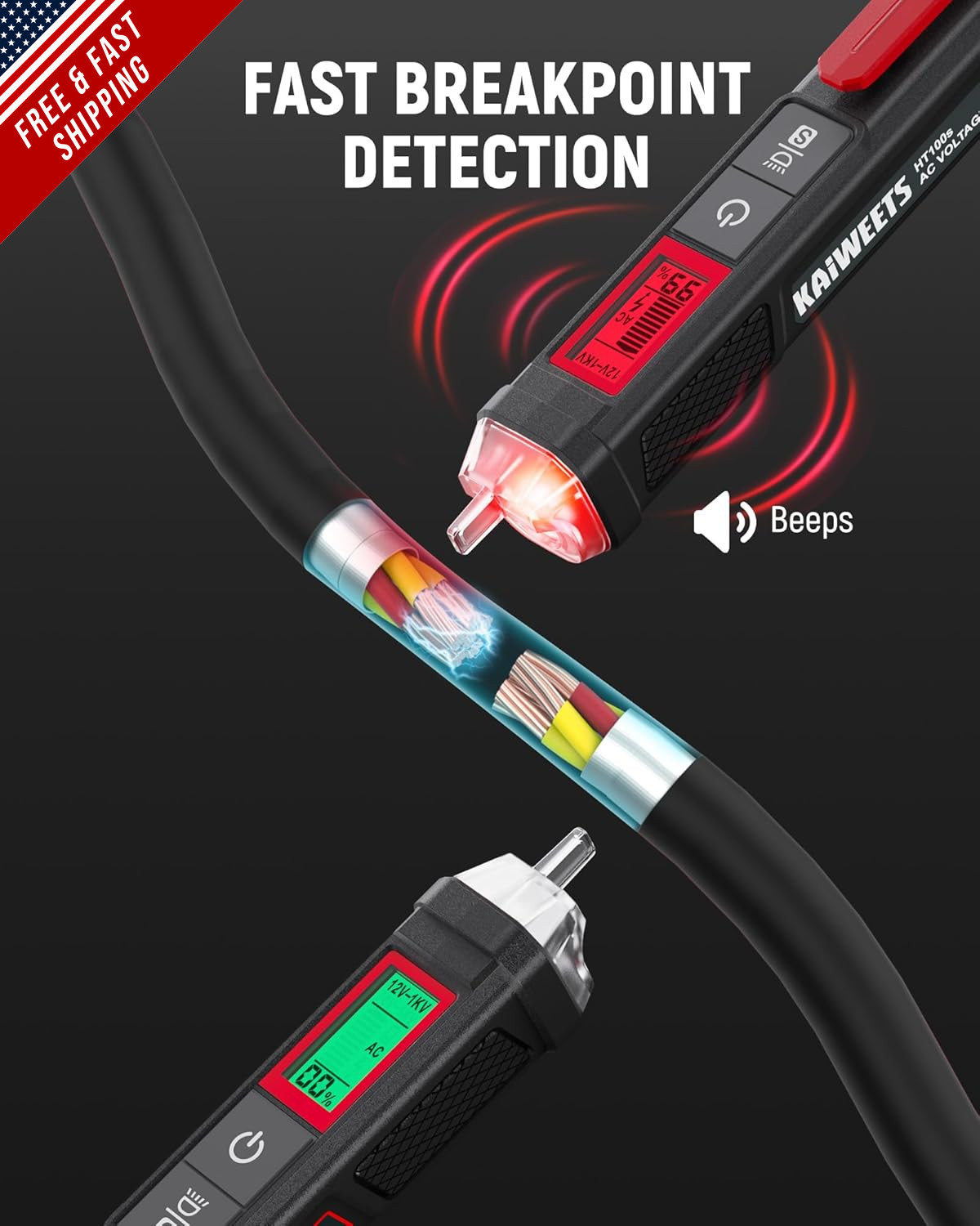 Electrical Test Kit KIT01, Digital Multimeter, Smart Non-Contact Voltage Tester