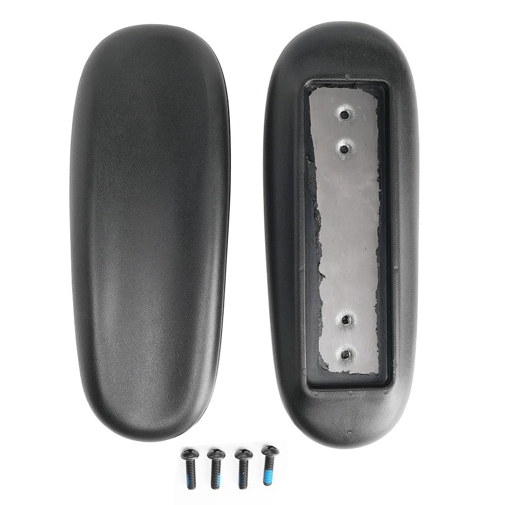 Office Chair Replacement Armrest Arm Pads Caps 10 x 4.0 x 2.1 inches, Black