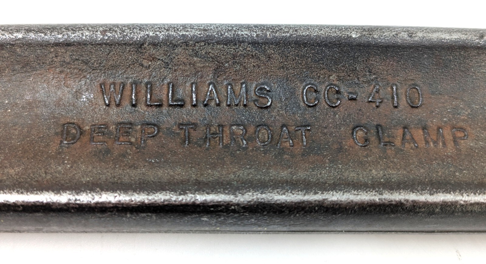 Vintage J.H. Williams CC-410 Deep Throat C-Clamp, 10” Capacity, Good Cond.