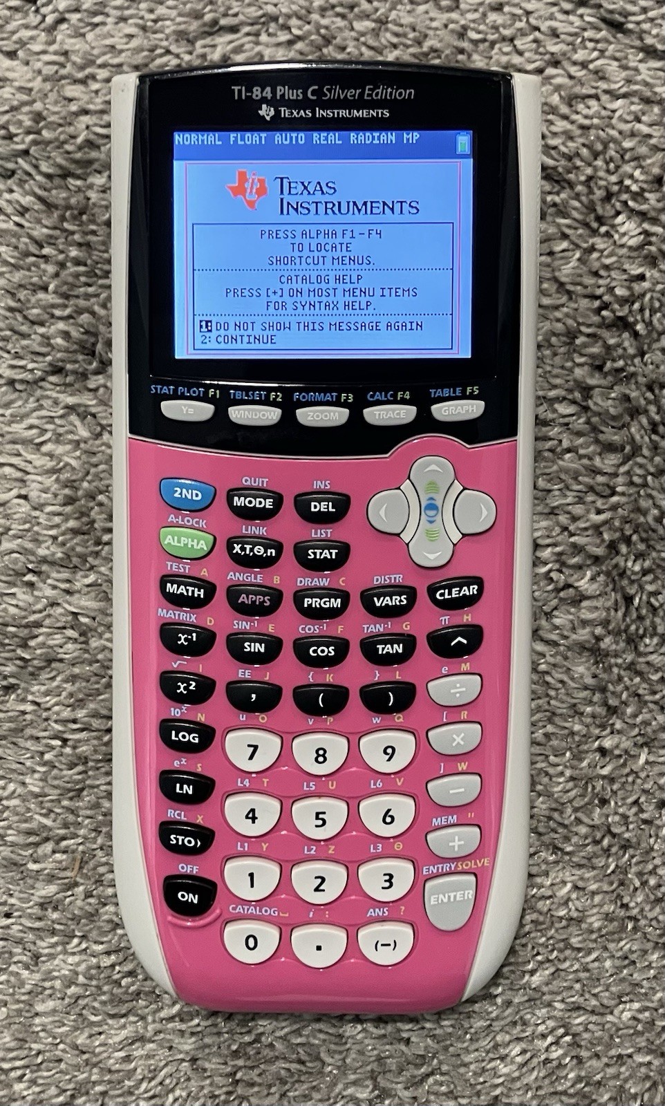 Texas Instruments TI-84 Plus C Silver Edition Graphing Calculator – Pink Tested