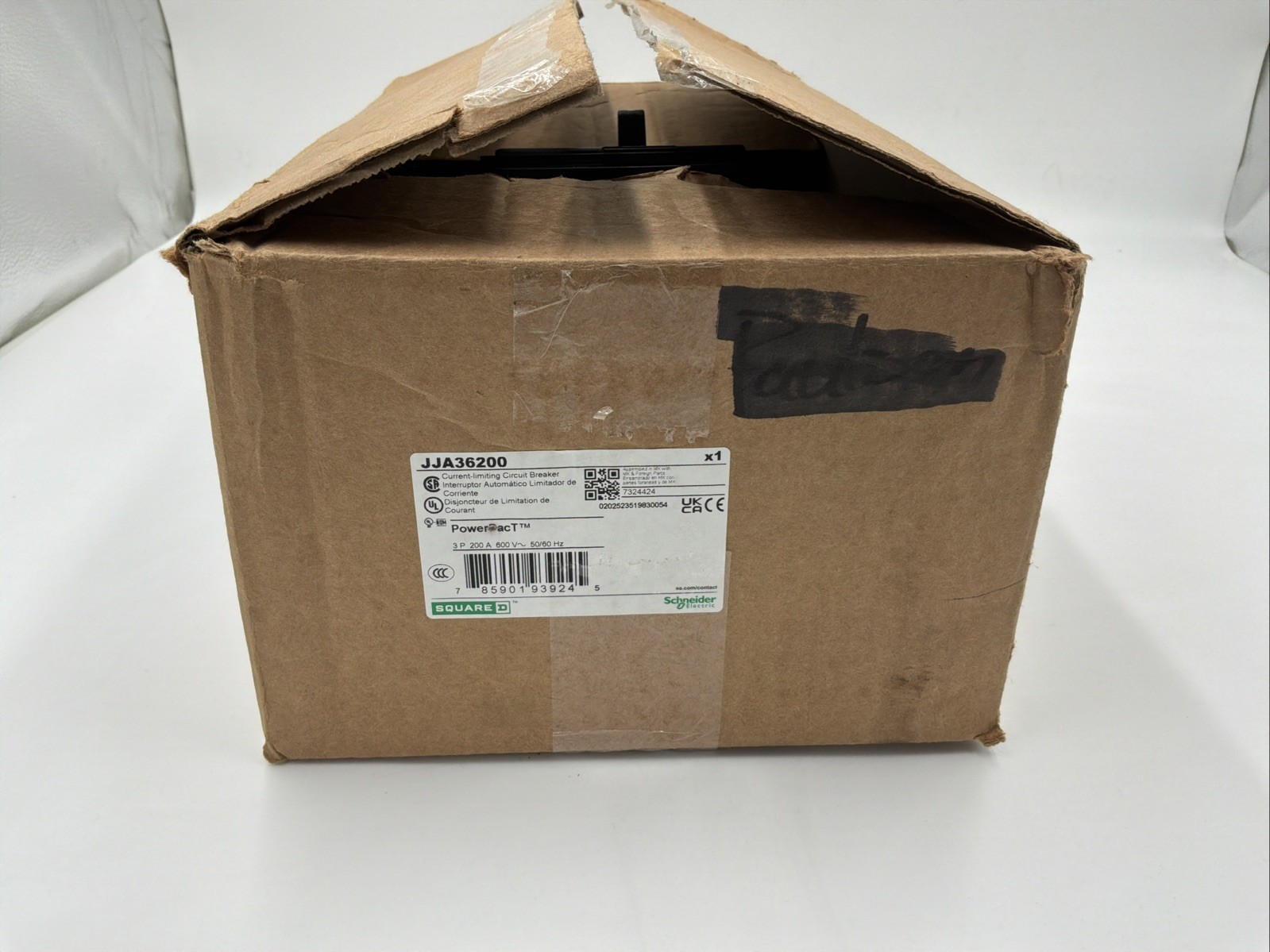 Square D JJA36200 200A 3 Pole 600V I-Line Power-Pact Circuit Breaker NEW IN BOX