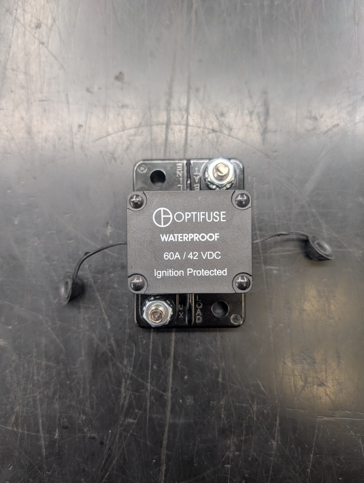 Optifuse 153060 60A 42VDC Push Reset Pin Circuit Breaker Waterproof – Qty 3