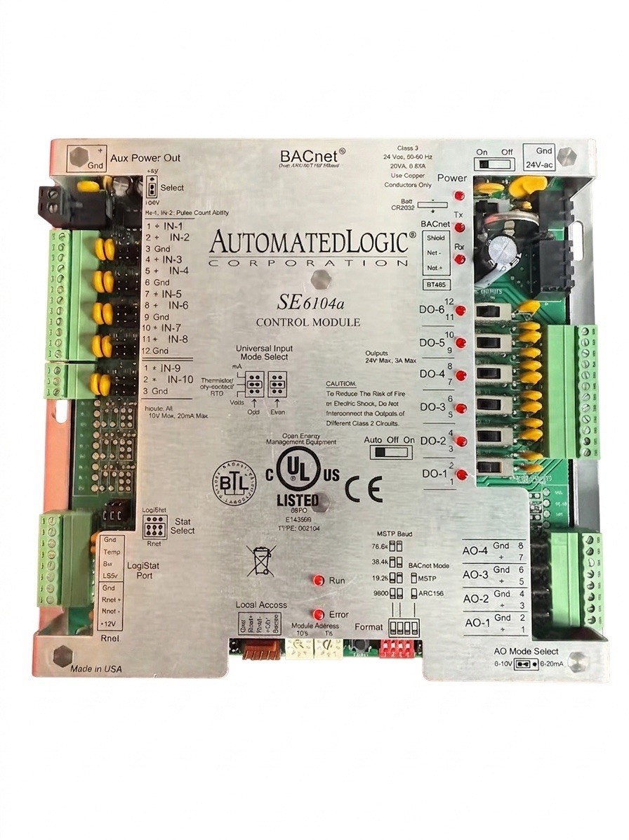 Automated Logic SE6104 BACnet Control Module Complete, Working Lot Of 4
