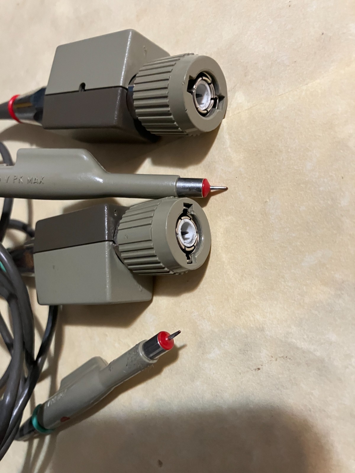Qty 2 Tek P6122 Passive Probe, 10M, 11.0pF, 10X, 1.5M, Used