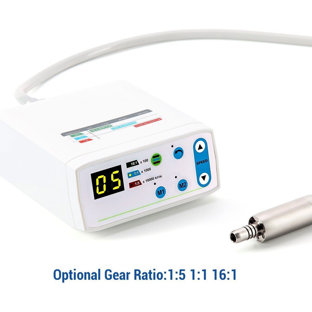 Dental LED Brushless Micromotor E-Type 1:1/1:5/16:1 2000-40000rpm Lab