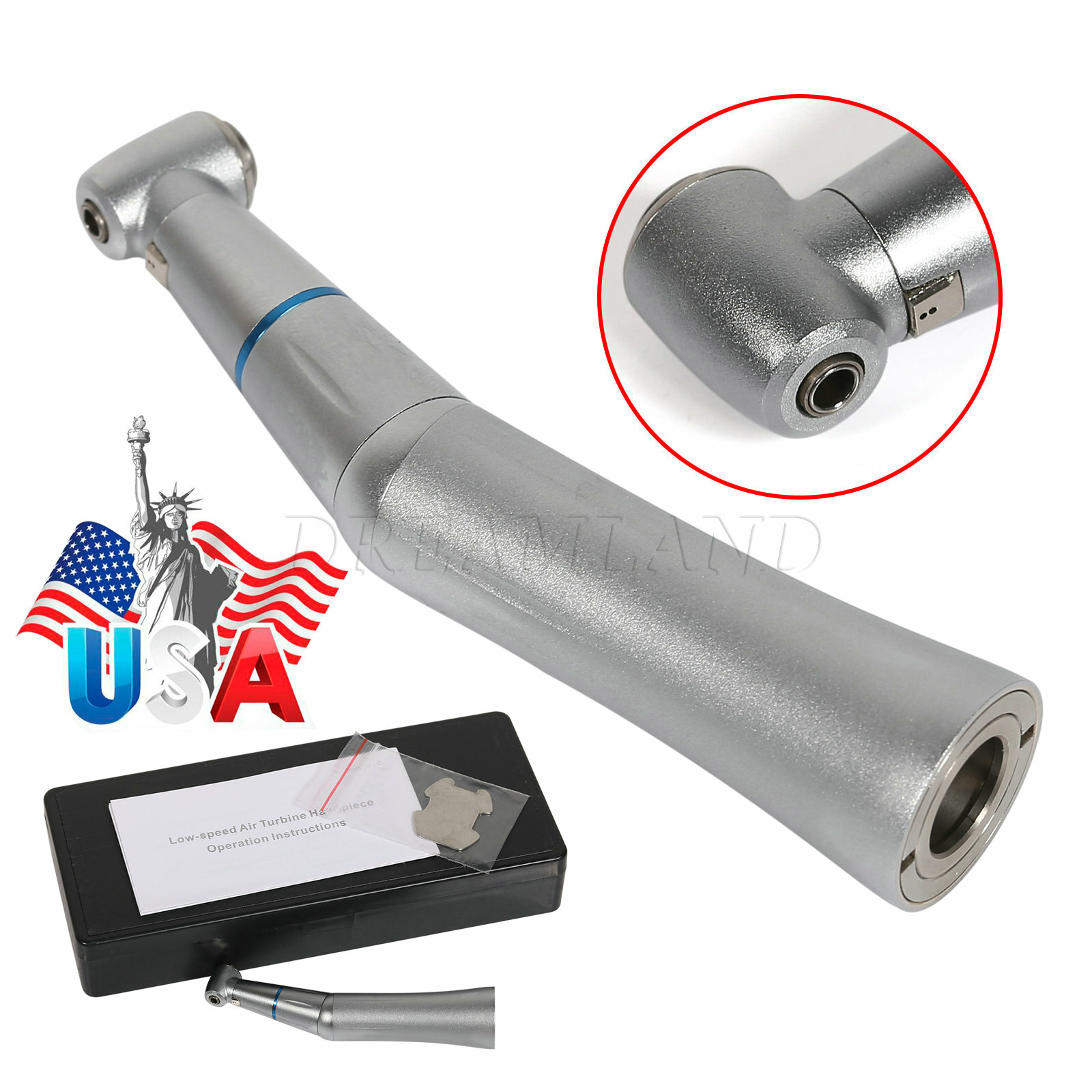 Internal Water Spray Dental Contra Angle Handpiece Push Button E-type NSK UPS