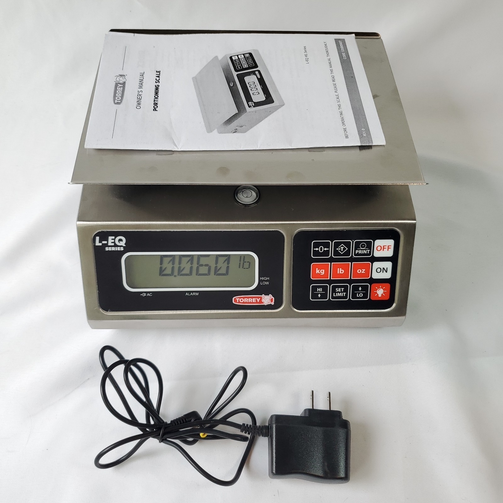 TORREY NTEP L-EQ Series 10/20 Legal-For-Trade Precision Portion Scale W/ Battery