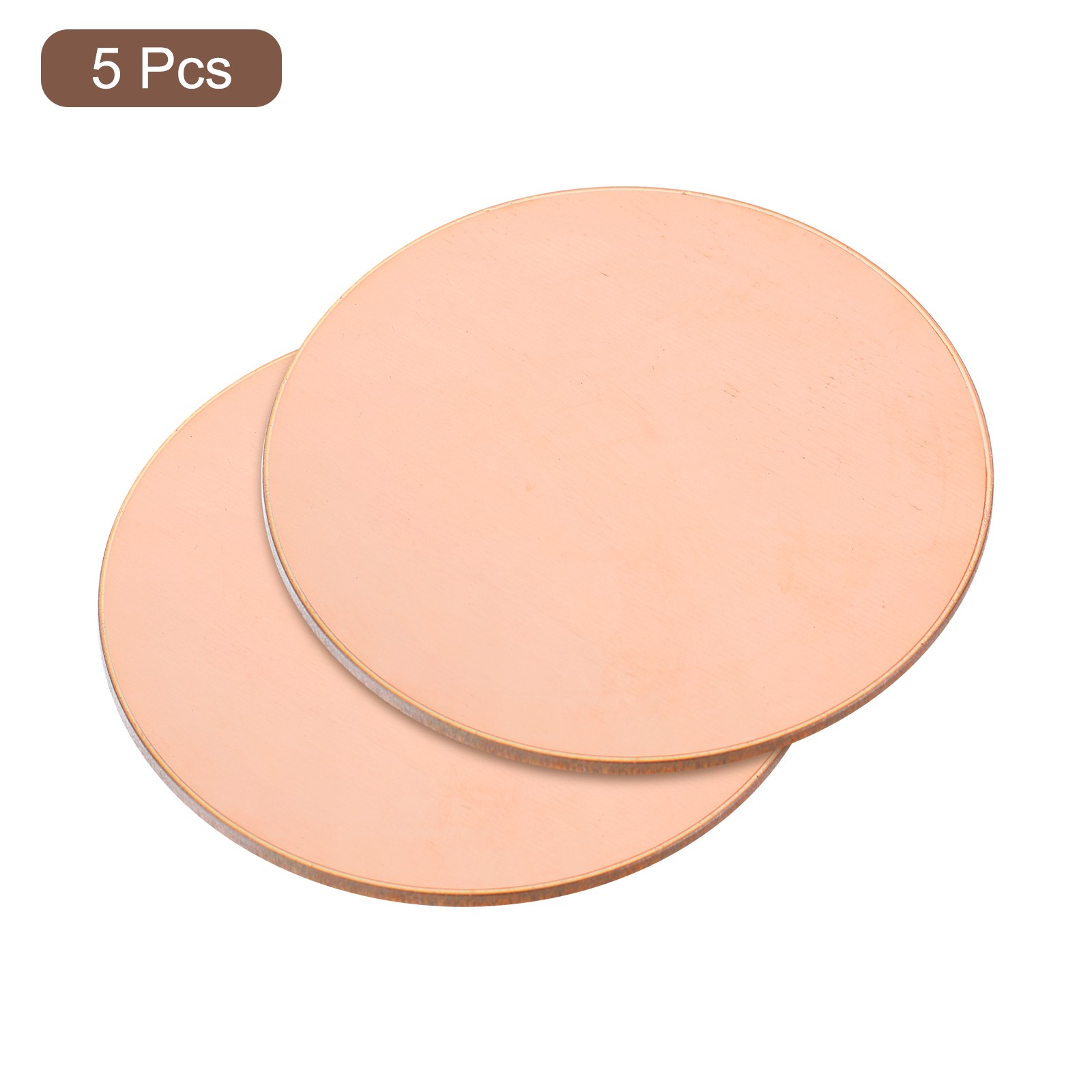 5 Set Pure Copper Sheet 2″ x 0.06″ 14 Gauge T2 Copper Metal Round Plate