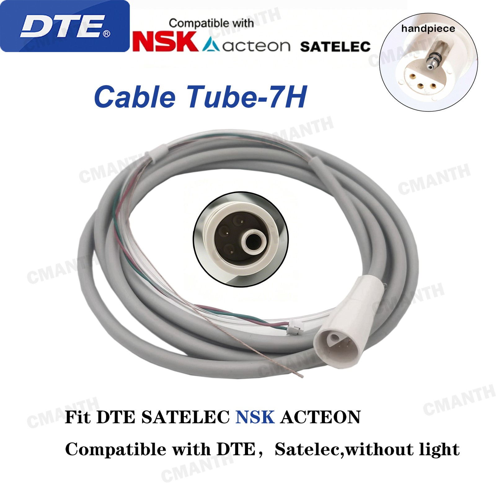 Woodpecker DTE Dental Ultrasonic Scaler Handpiece Detachable Cable Tube EMS NSK