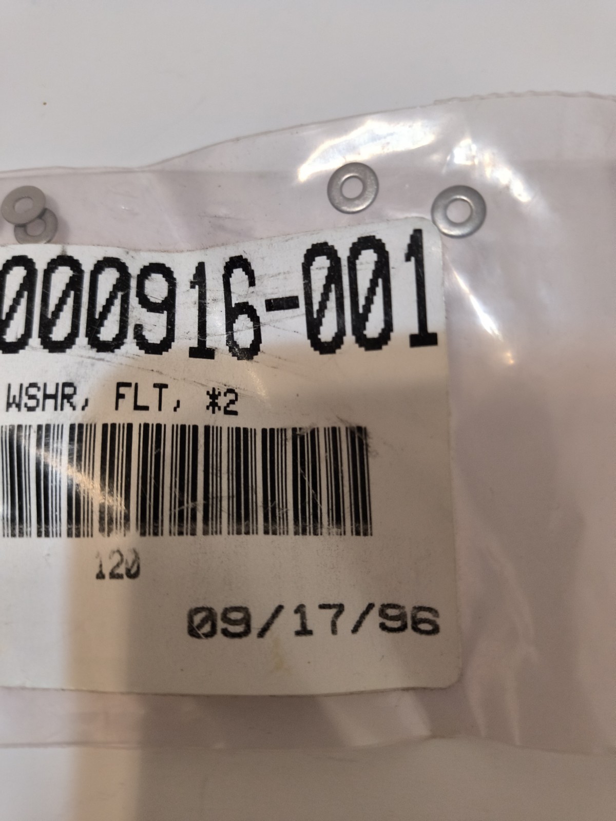 Lam Research Washer Part # 721-000916-001 – Factory Sealed Hardware OEM Pk/8