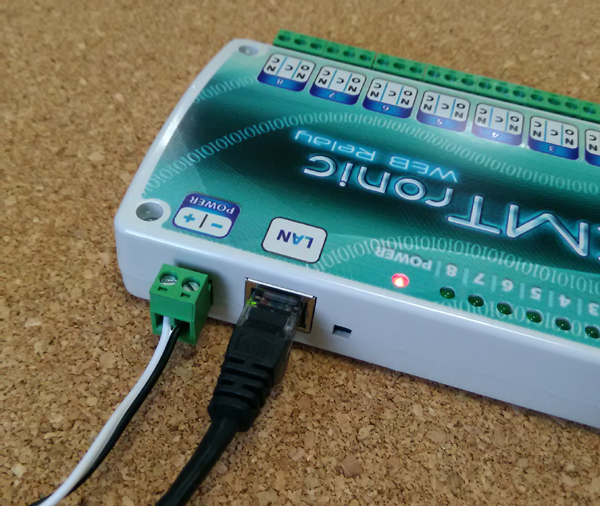 KMTronic LAN Ethernet IP 8 channels Relay board WEB BOX