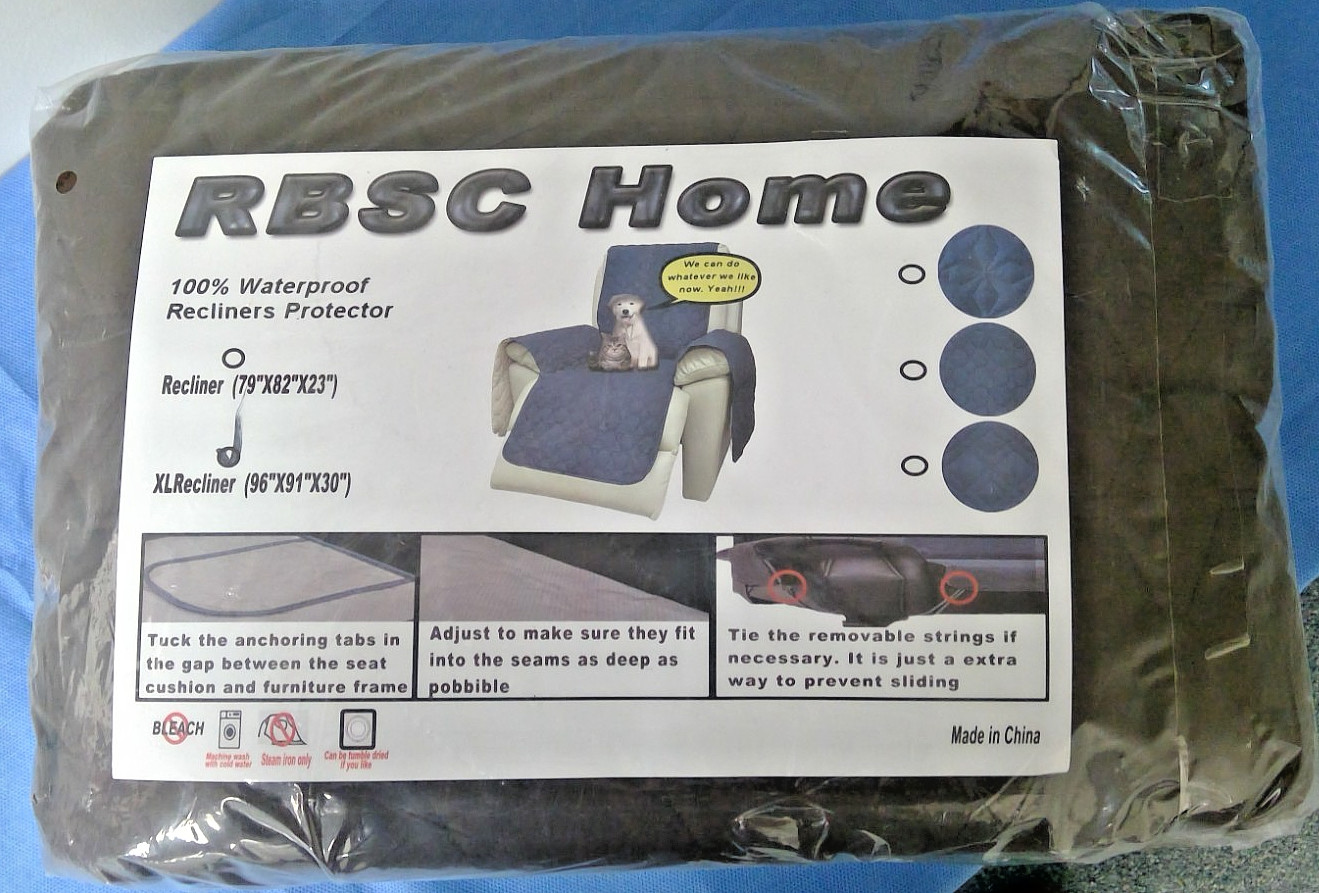 RBSC Home XL Recliner Cover – 100% Waterproof, 30″ Wide, Brown