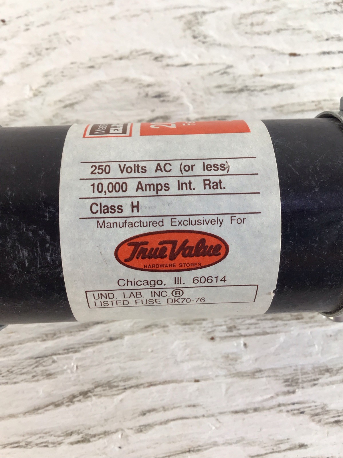 True Value Master Electrician A20 200A 250V Fast-Acting Fuse Class H