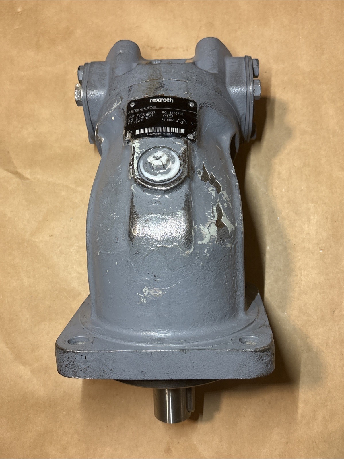 Genuine Rexroth AA2FM45/61W- VPD520 MNR:R909418837, FD: 26W10