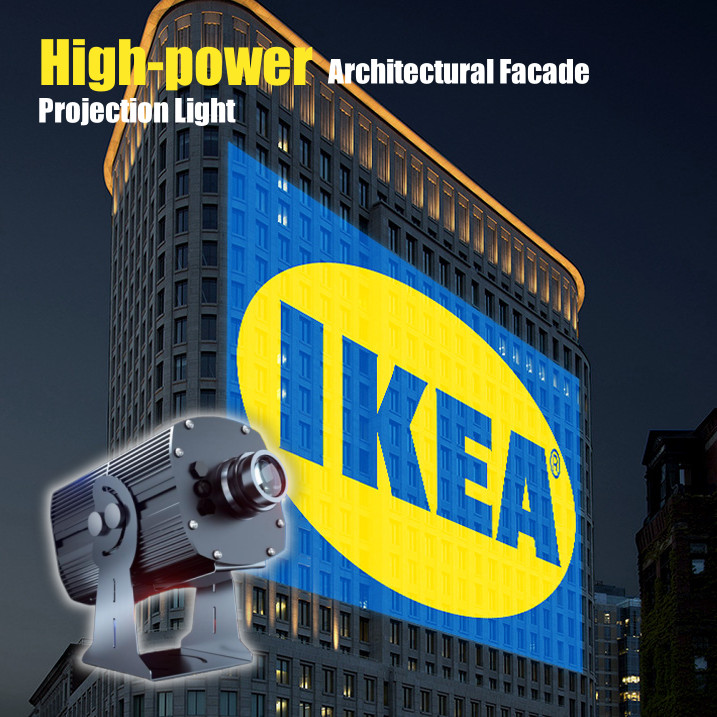 160W-600W Logo Projection Lamp Long-range Waterproof Customizable Logos Patterns
