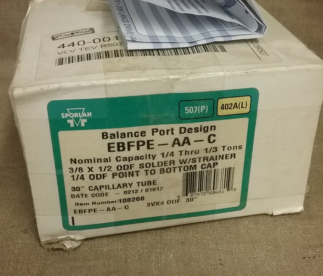 108268 Sporlan Thermostatic Expansion Valve Free Shipping Free Returns