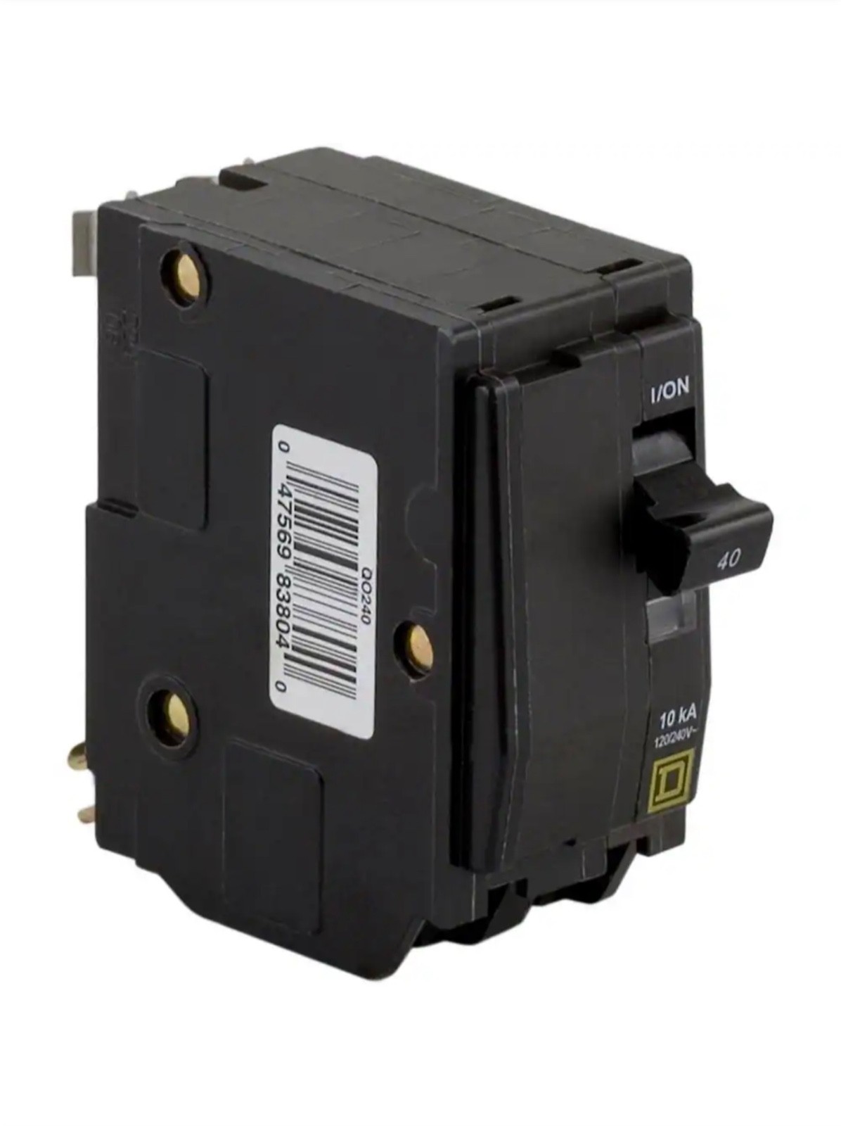 Square D Circuit Breaker QO, 40 Amp, 2 pole, 120/240VAC, 10kA (QO240CP)
