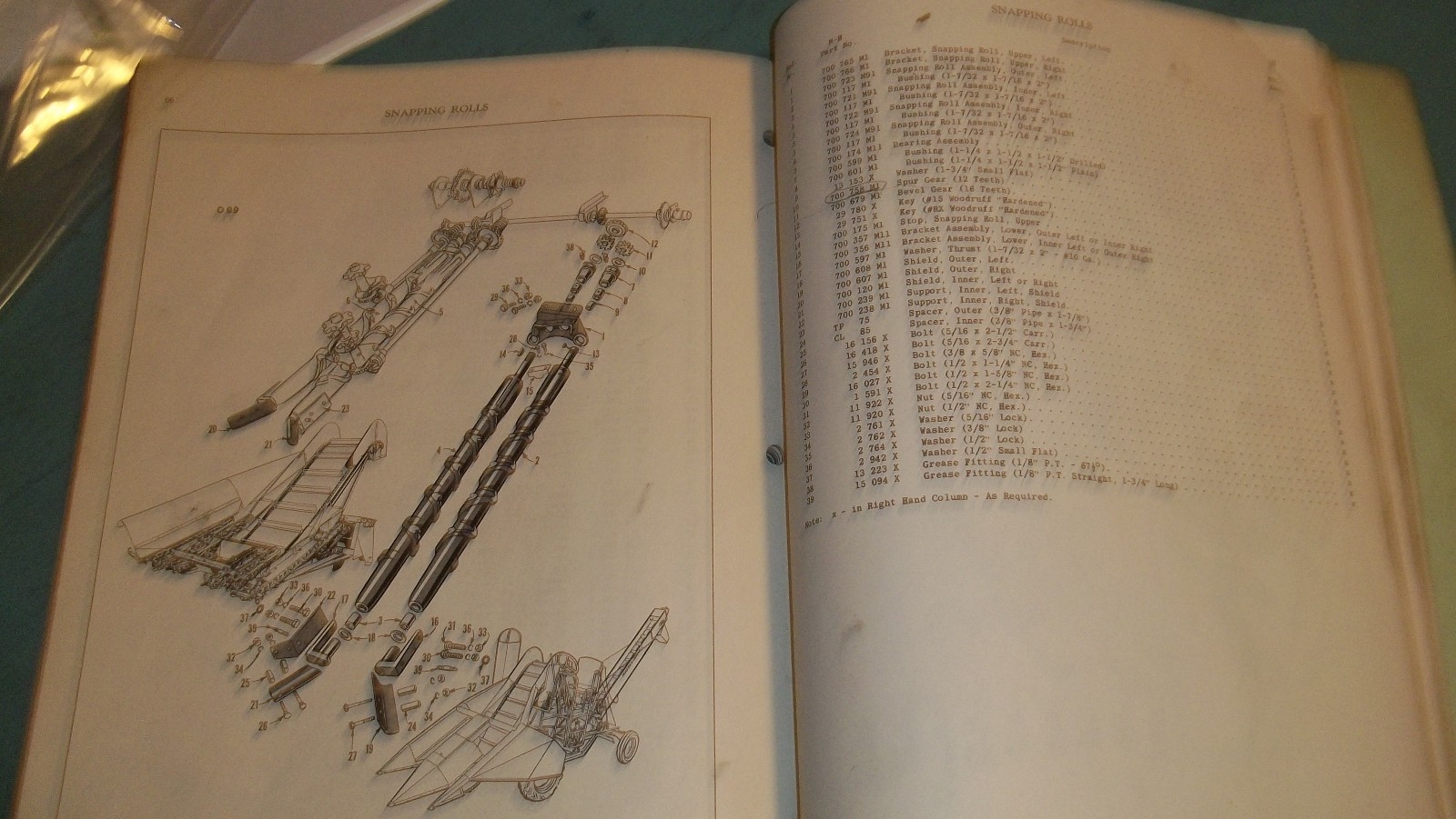 Massey Harris Self Propelled Corn Picker Service Manual Parts List Catalog-1950