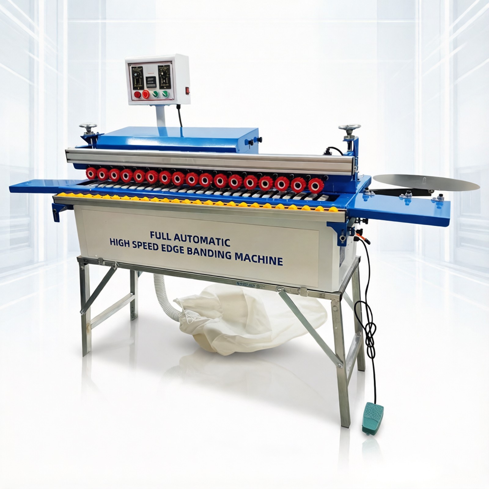 Electric Woodworking Automatic Curved Straight Line Edge Banding Machine 110V
