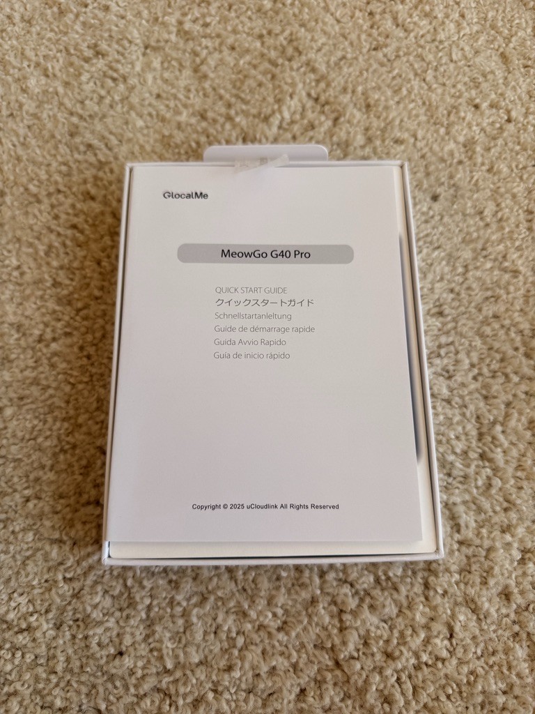 GlocalMe MeowGo G40Pro 4G Portable WiFi Hotspot for Travel in 200+ Countries, Up
