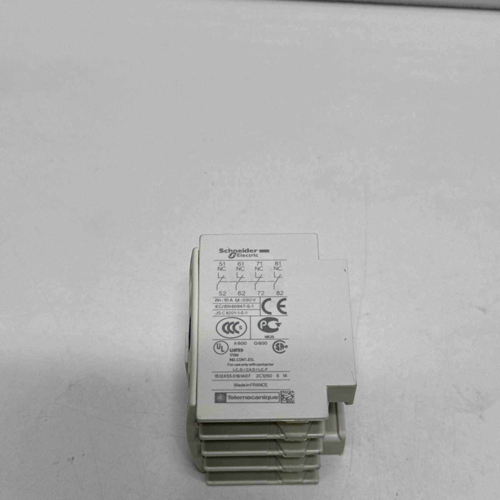 NEW Telemecanique Schneider LADN04 Auxiliary Contact Block – LA1 DN04