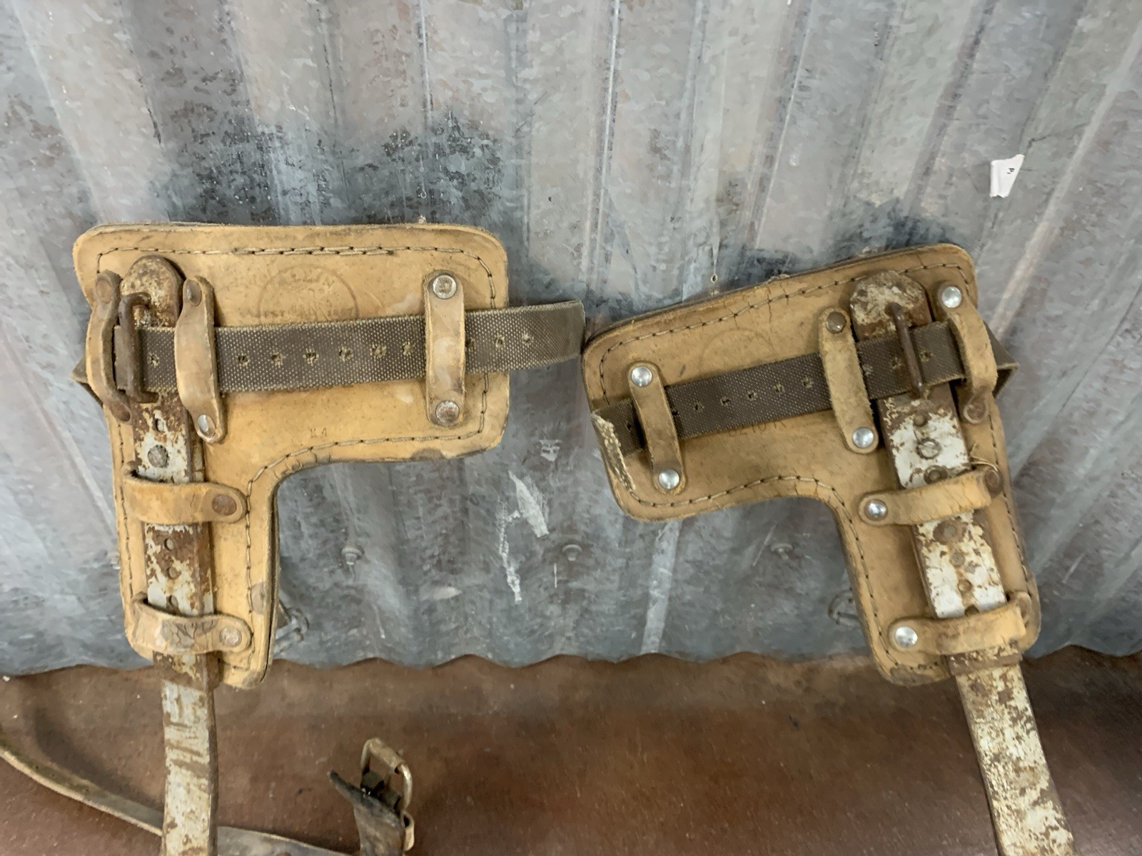 Klein Tree Climbing Spikes Pads & Straps Arborists Gaffs Tree Service Tools 8210