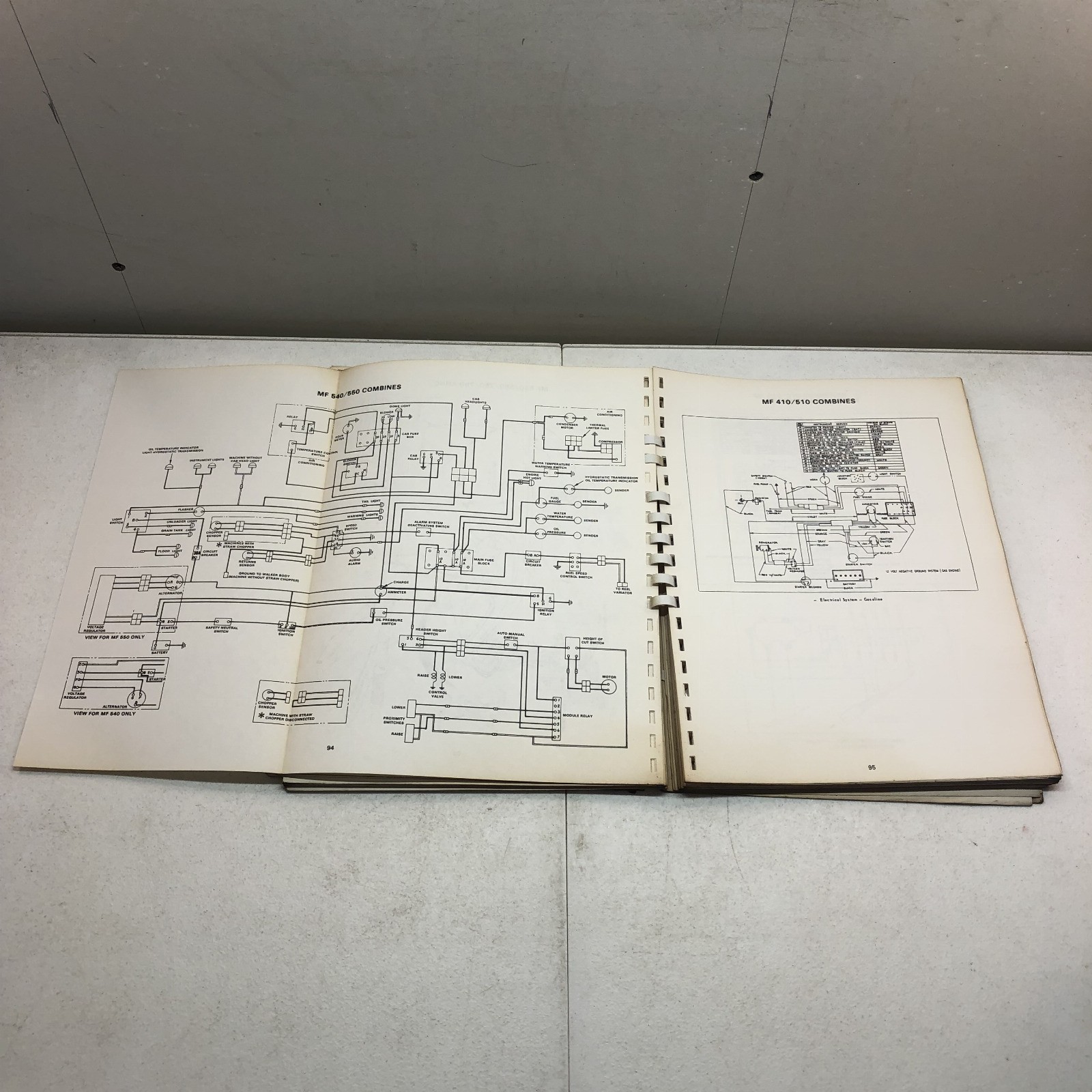 Massey Ferguson / Massey Harris Electrical Wiring Diagrams Service Manual