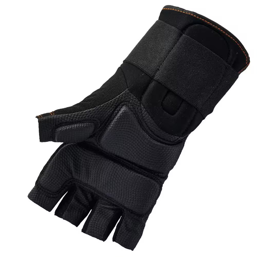 Proflex 910 Medium Half-Finger Impact and Wrist Support Work Gloves