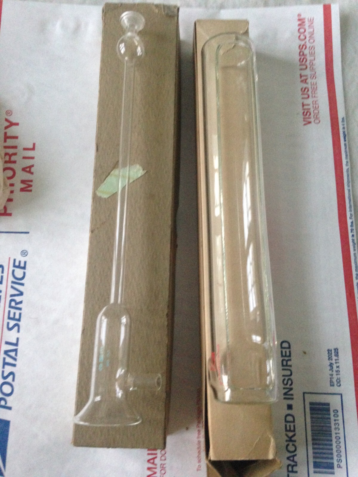 Lot Of 2 Miscellaneous Laboratory Glassware Pyrex Corning Kontes Glass Co.