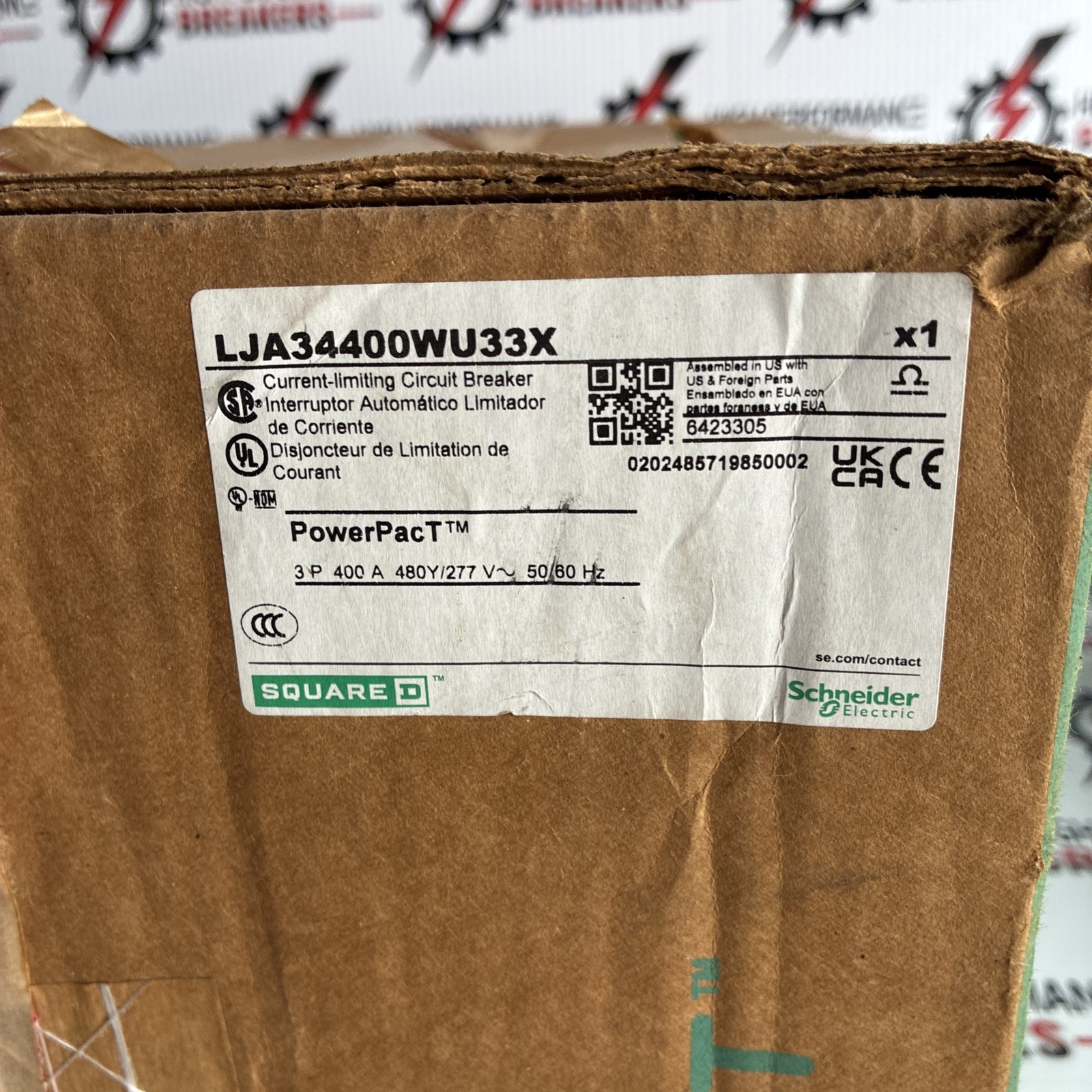 Square D LJA34400WU33X 400 Amp I Line Circuit