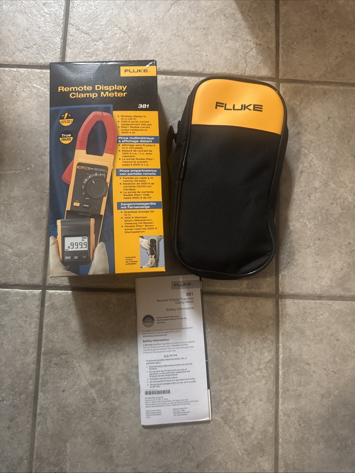 Fluke 381 Remote Display True RMS AC/DC Clamp Meter