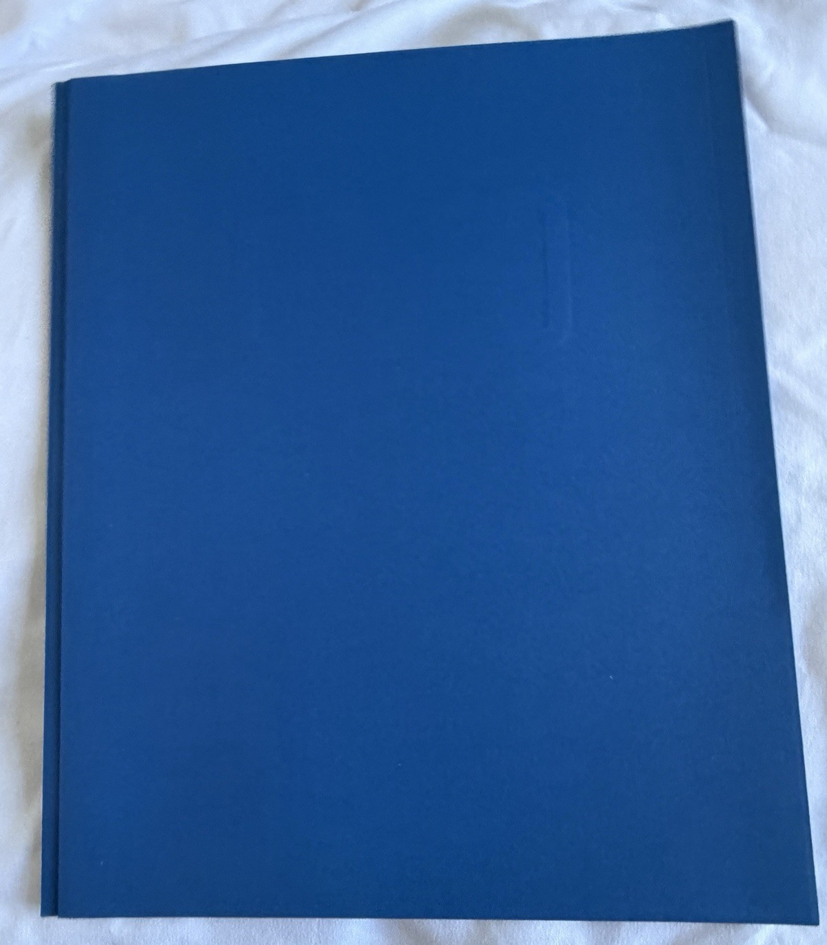 Blue/White Plastic Daily Use 3-Ring Binder, 1in Rings, 175 Sheet Capacity